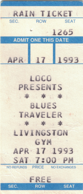 1993-04-17 - Blues Travelers @ Rutgers - Livingston